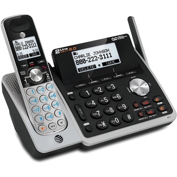 AT&amp;T TL88102 Cordless Digital Answering System, Base and Handset