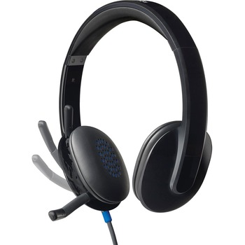Logitech H540 Corded Headset, USB, Black