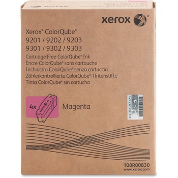 Xerox 108R00830 Ink Sticks, 37,000 Page-Yield, Magenta, 4/Box