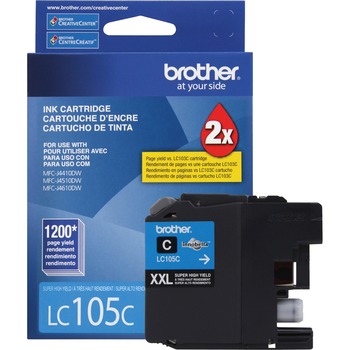 Brother LC105C Innobella Super High-Yield Ink, Cyan