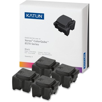 Katun KAT39403 ColorQube 8570 Compatible, 108R00930 Solid Ink, 8600 Yld, 4/Box, Black