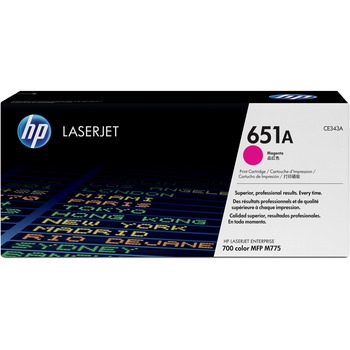 HP 651A (CE343A) Toner Cartridge, Magenta