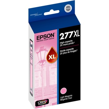 Epson 277XL Claria, High-Yield, Ink, 740 Page-Yield, Light Magenta