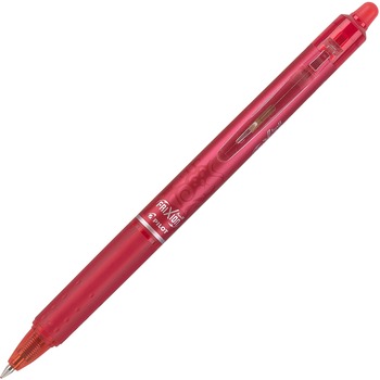 Pilot FriXion Clicker Erasable Gel Ink Retractable Pen Red Ink, .7mm