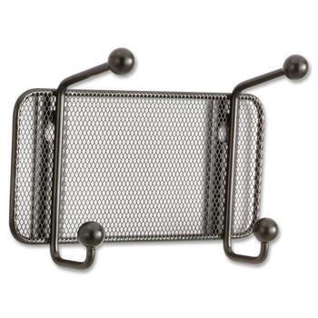 Safco Onyx Mesh Wall Racks, 2-Hook, Steel