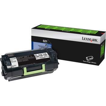 Lexmark 52D1000 (LEX-521) Toner, 6000 Page-Yield, Black