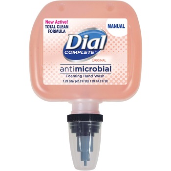 Dial Complete DUO Antimicrobial Foaming Hand Soap Refill, Original, 125 mL, 3/Carton