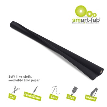 Smart-Fab Smart Fab Disposable Fabric, 48 in x 40 ft, Black