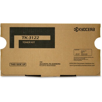 Kyocera TK3122 Toner, 21000 Page-Yield, Black