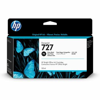 HP 727, (B3P23A), Original Standard Yield Ink Cartridge, Photo Black, 130 mL