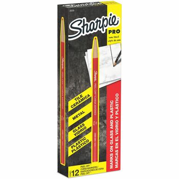 Sharpie Peel-Off China Markers, Red, Dozen