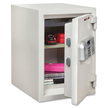 FireKing One Hour Fire and Water Safe, 0.97 ft3, 13-3/4 x 16-3/4 x 19-2/3, White