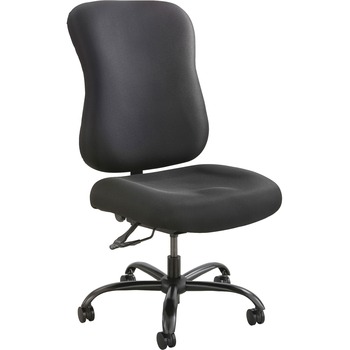 Safco Optimus High Back Big &amp; Tall Chair, 400-lb. Capacity, Black Fabric