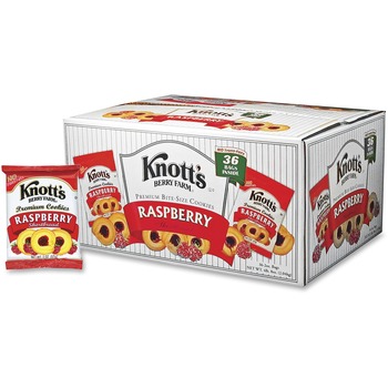 Knott&#39;s Berry Farm Premium Berry Jam Shortbread Cookies, 2 oz Pack, 36/Case