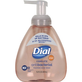 Dial Complete Antibacterial Foaming Hand Soap, Original Scent, 15.2 oz., 4/Carton