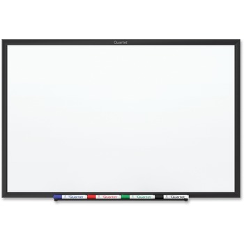 Quartet Classic Magnetic Whiteboard, 24 x 18, Black Aluminum Frame