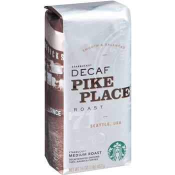 Starbucks Coffee, Ground, Pike Place Decaf, 1lb Bag