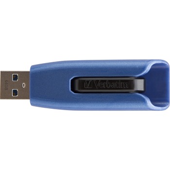 Verbatim V3 Max USB 3.0 Drive, 128GB, Metallic Blue