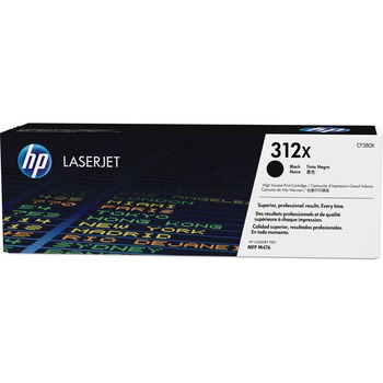 HP 312X (CF380X) Toner Cartridge, Black High Yield