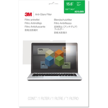 3M Antiglare Flatscreen Frameless Monitor Filters for 15&quot; Widescreen Notebook