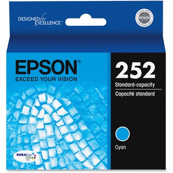 Epson T252220 (252) DURABrite Ultra Ink, Cyan