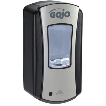 GOJO LTX-12™ Dispenser, Touch-Free, 1200mL, Brushed Chrome/Black