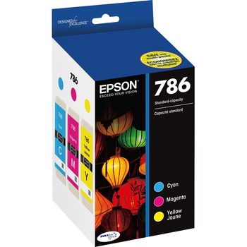 Epson&#174; T786520 (786) DURABrite Ultra Ink, Cyan/Magenta/Yellow