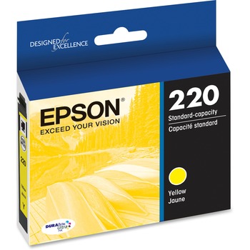 Epson T220420 (220) DURABrite Ultra Ink, Yellow