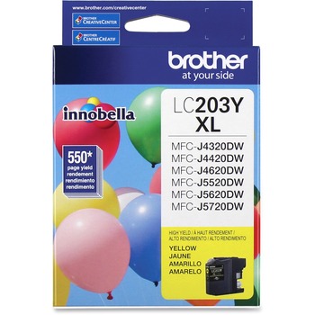 Brother LC203Y Innobella High-Yield Ink, Yellow