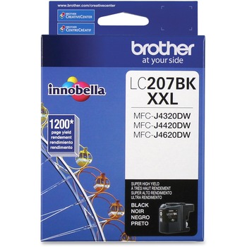 Brother LC207BK Innobella Super High-Yield Ink, Black