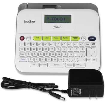 Brother P-Touch PTD400D Versatile Label Maker with AC Adapter, White