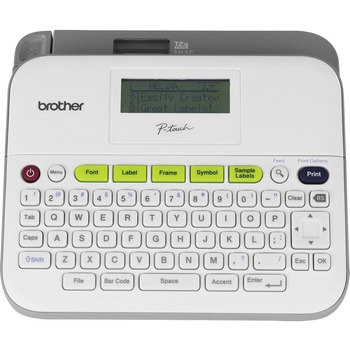 Brother P-Touch PTD400VP Versatile Label Maker with AC Adapter and Carrying Case, White