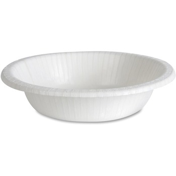 Dixie Basic 12 oz Light-Weight Disposable Paper Bowls, White, 1,000/Carton