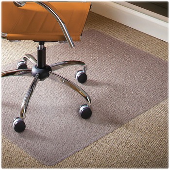 ES Robbins Natural Origins Chair Mat For Carpet, 36 x 48, Clear