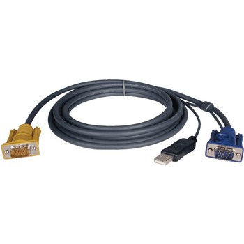 Tripp Lite by Eaton P776-006 6ft KVM Switch USB 2-in-1 Cable Kit, 6&#39;
