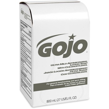 GOJO  Ultra Mild Antimicrobial Lotion Soap with Chloroxylenol Refill, Floral Balsam, 800mL