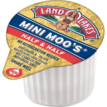 Land O&#39; Lakes Mini Moos Half &amp; Half Creamer, 0.37 oz., 192/CS