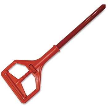 Impact Janitor Style Screw Clamp Mop Handle, Fiberglass, 64&quot;, Safety Orange