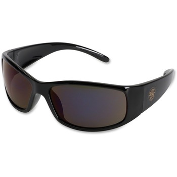 Smith &amp; Wesson Elite Safety Eyewear, Black Frame, Smoke Anti-Fog Lens