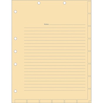 Tabbies Medical Chart Index Divider Sheets, 8-1/2 x 11, Manila, 400/Box