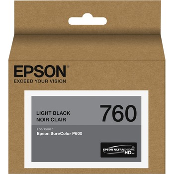 Epson T760720 (760) UltraChrome HD Ink, Light Black