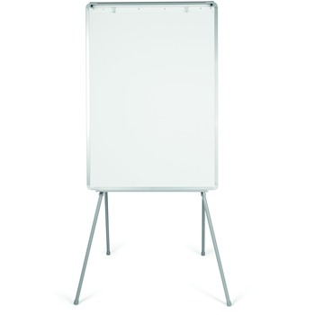 MasterVision Silver Easy Clean Dry Erase Quad-Pod Presentation Easel, 45&quot; to 79&quot;, Silver
