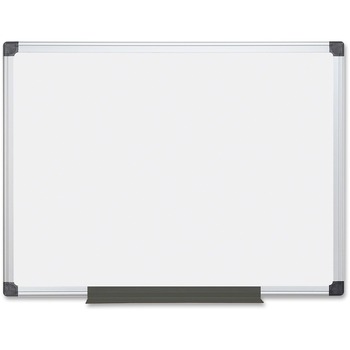 MasterVision Value Melamine Dry Erase Board, 36 x 48, White, Aluminum Frame