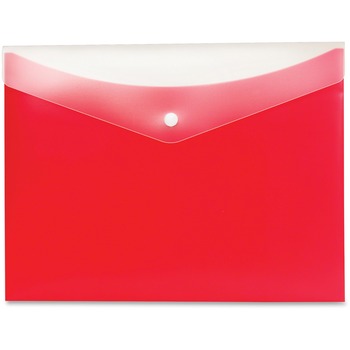 Globe-Weis Poly Snap Envelope, Letter, Strawberry