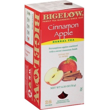 Bigelow Cinnamon Apple, Herbal Tea, Caffeine-Free, Tea Bags, 28/Box