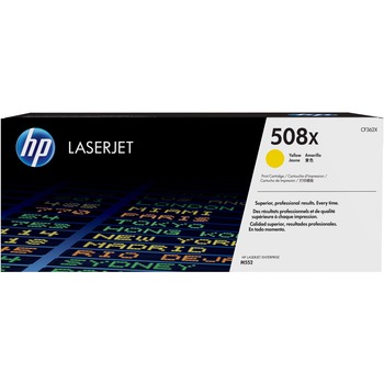 HP 508X (CF362X) Toner Cartridge, Yellow High Yield