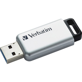 Verbatim Store &#39;n&#39; Go Secure Pro USB Flash Drive, 64GB, Silver