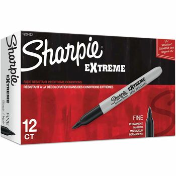 Sharpie Extreme Marker, Fine Point, Black, Dozen