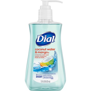 Dial Professional Antimicrobial Foaming Hand Soap, Coconut Waters, 7.5 oz Pump Bottle, 8/Carton