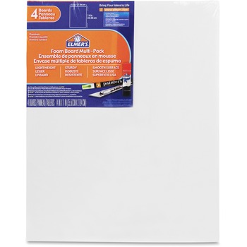 Elmer&#39;s White Pre-Cut Foam Board Multi-Packs, 11 x 14, 4/PK